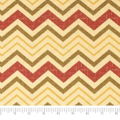Waverly Inspirations 100% Cotton Duck Canvas 45" Wide Upholstery Fabric By The Yard, Chevron Antique In Teal