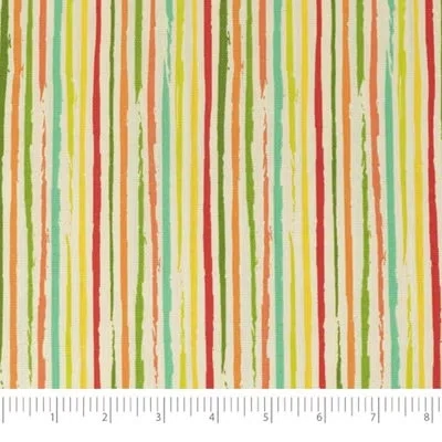 Waverly Inspirations 100% Cotton Duck Canvas 45" Wide Upholstery Fabric By The Yard, Mini Stripe Multicolor In Teal