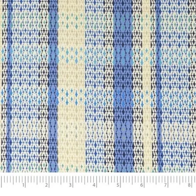 Waverly Inspirations 100% Cotton Duck Canvas 45" Wide Upholstery Fabric By The Yard, Plaid Blue