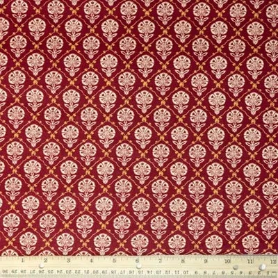 Waverly Inspirations 100% Cotton Duck Canvas 54" Wide Upholstery Fabric By The Yard, Foulard Red