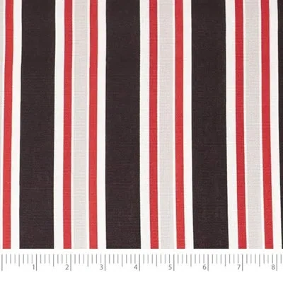 Waverly Inspirations 100% Cotton Duck Canvas 54" Wide Upholstery Fabric By The Yard, Large Stripe Black