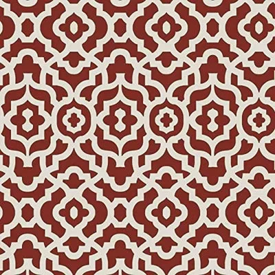Waverly Inspirations 100% Cotton Duck Canvas 54" Wide Upholstery Fabric By The Yard, Lattice Red