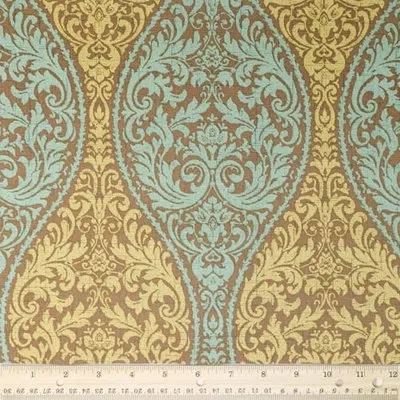 Waverly Inspirations 100% Cotton Duck Canvas 54" Wide Upholstery Fabric By The Yard, Ver Pais Print Brown
