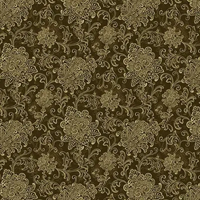 Waverly Inspirations 100% Cotton Duck Canvas Upholstery Fabric By The Yard, Scroll Cocoa In Teal