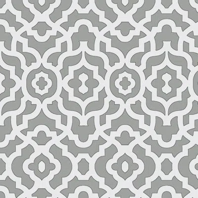 Waverly Inspirations 54" 100% Cotton Lattice Printed Sewing & Craft Fabric By The Yard, Light Grey In Gray
