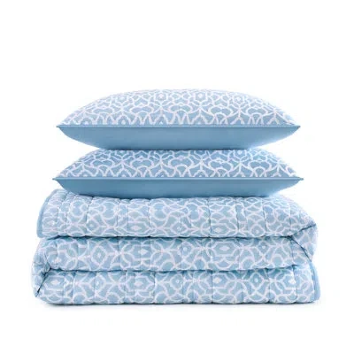 Waverly Kaidyn Print Microfiber Quilt Set