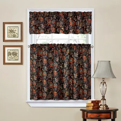 Waverly Navarra 3-pc. Curtains & Drapes Window Set In Multi
