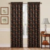 Waverly Navarra Light-filtering Single Curtain Panel In Black