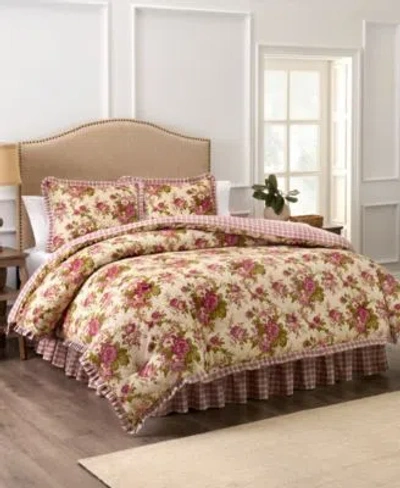 Waverly Norfolk Cotton Comforter Set In Brown
