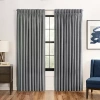 Waverly Serendipity Pinch Pleat Rod Pocket Light-filtering Single Curtain Panel In Gray