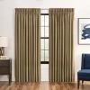 Waverly Serendipity Pinch Pleat Rod Pocket Light-filtering Single Curtain Panel In Brown