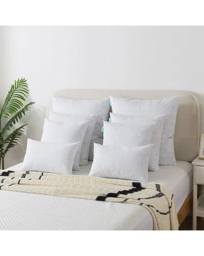 Waverly Set Of Two 233 Thread Count Feather Throw Pillow Inserts In White