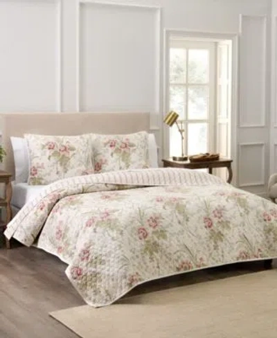 Waverly Stonington Cotton Quilt Set In Neutral