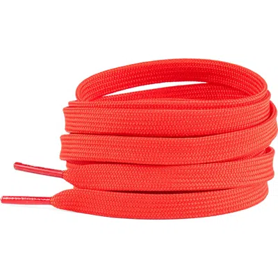 Waves California 39-inch Premium Flat Shoelaces In Red