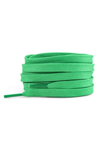 Waves California 47-inch Premium Flat Shoelaces In Green