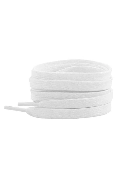 Waves California 47-inch Premium Flat Shoelaces In White