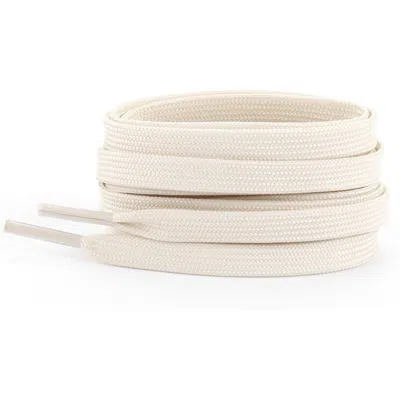 Waves California 54-inch Premium Flat Shoelaces In White