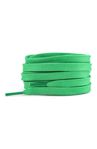 Waves California 63-inch Premium Flat Shoelaces In Green