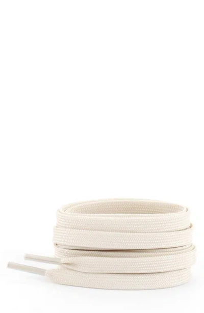 Waves California 63-inch Premium Flat Shoelaces In White