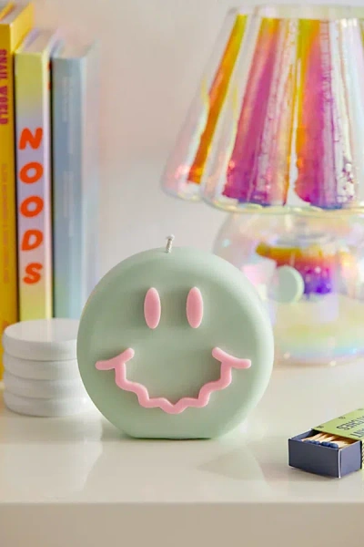 Wavey Casa Get Wavey Candle In Mint/pink At Urban Outfitters In Green