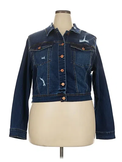 Pre-owned Wax Jean Denim Jacket In Blue