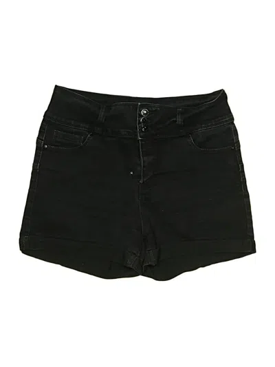 Pre-owned Wax Jean Denim Shorts In Black