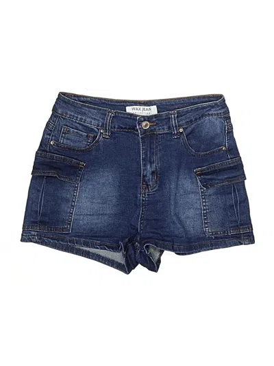 Pre-owned Wax Jean Denim Shorts In Blue