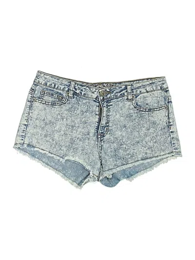 Pre-owned Wax Jean Denim Shorts In Blue