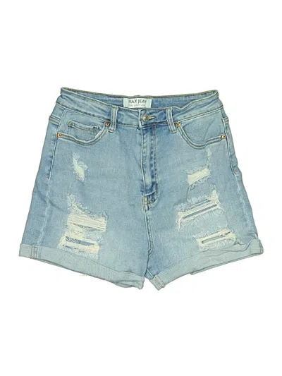 Pre-owned Wax Jean Denim Shorts In Blue
