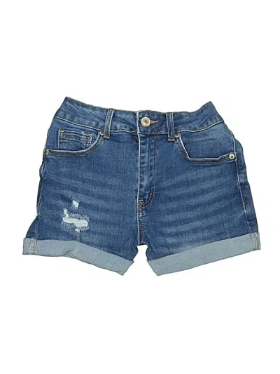 Pre-owned Wax Jean Denim Shorts In Blue