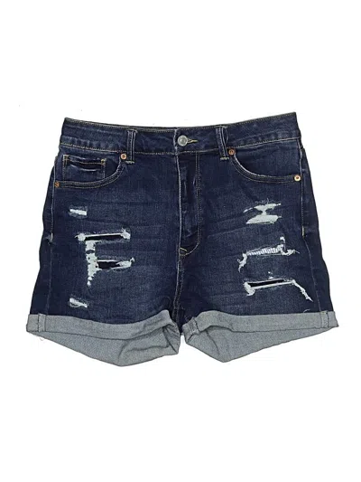 Pre-owned Wax Jean Denim Shorts In Blue
