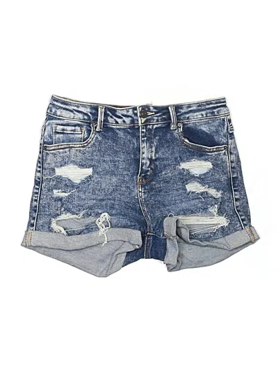 Pre-owned Wax Jean Denim Shorts In Blue