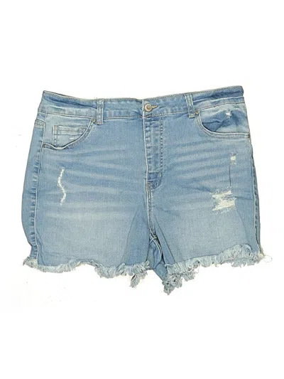 Pre-owned Wax Jean Denim Shorts In Blue