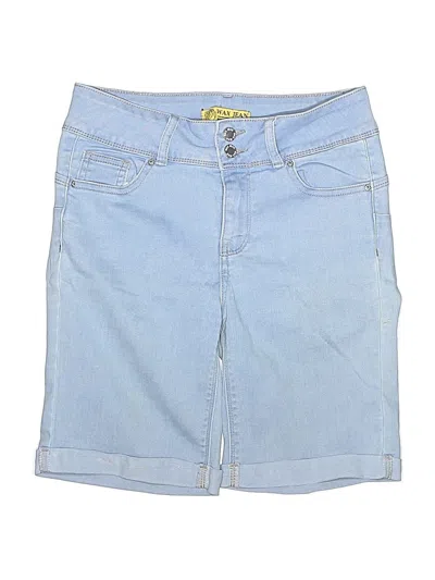 Pre-owned Wax Jean Denim Shorts In Blue