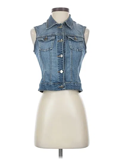 Pre-owned Wax Jean Denim Vest In Blue