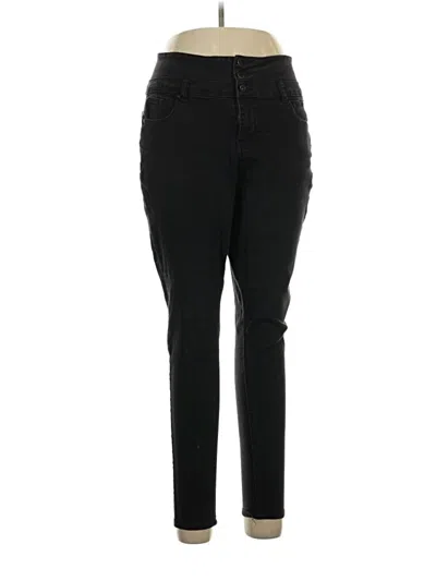 Pre-owned Wax Jean Jeggings In Black
