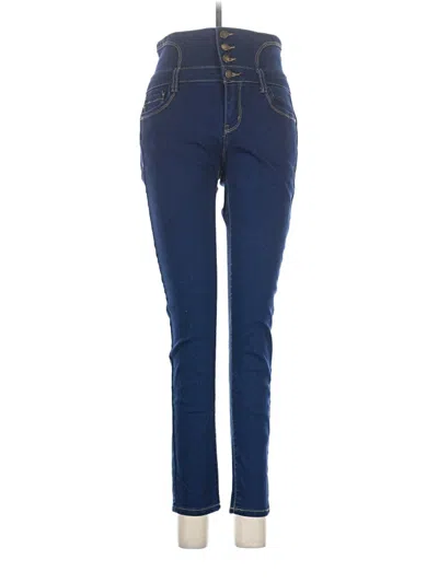 Pre-owned Wax Jean Jeggings In Blue