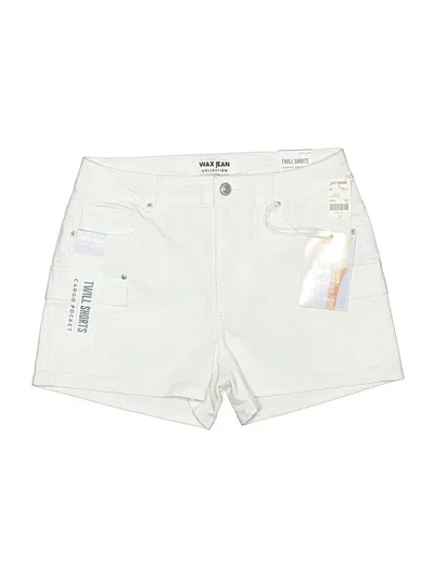 Pre-owned Wax Jean Khaki Shorts In White