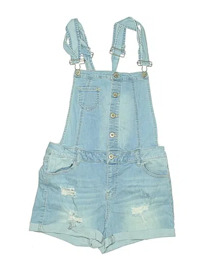 Pre-owned Wax Jean Overall Shorts In Blue