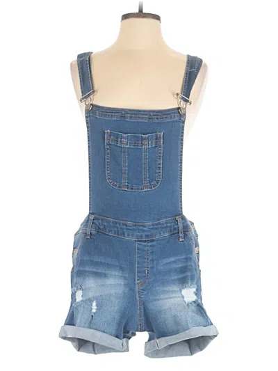 Pre-owned Wax Jean Overall Shorts In Blue
