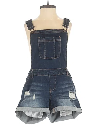 Pre-owned Wax Jean Overall Shorts In Blue