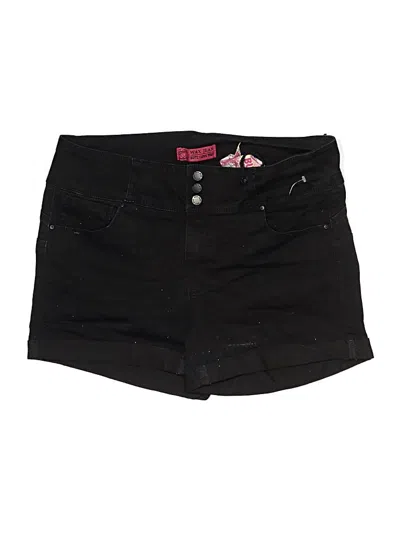 Wax Jean Shorts In Black