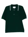 Wax London Boucle Short-sleeves Polo Shirt In Green