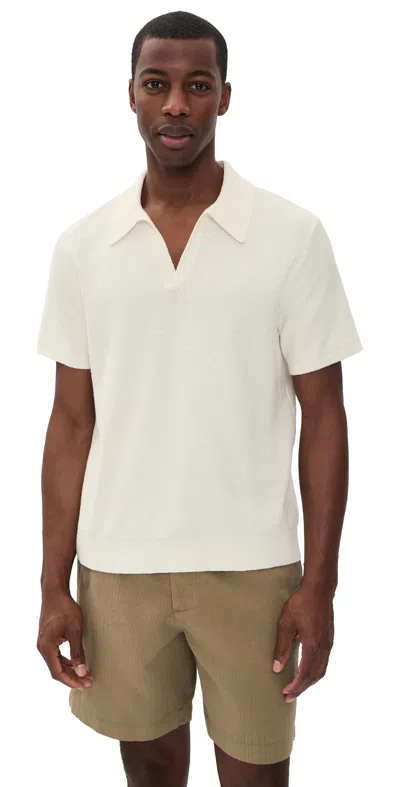 Wax London Boucle Siena Polo Ecru In White