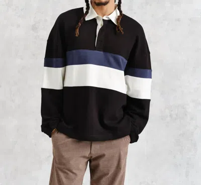 Wax London Bow Rugby Shirt In Black