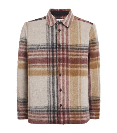 Wax London Nolan Checked Brushed Overshirt In Multi