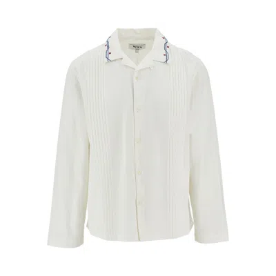 Wax London 'corey' Cotton And Linen Shirt In White