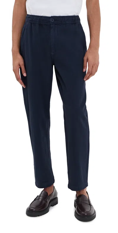 Wax London Cotton Kurt Trousers Navy