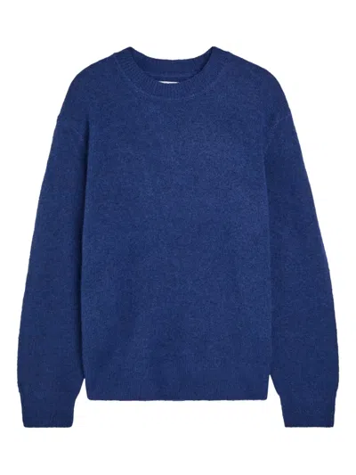 Wax London Crew-neck Long-sleeve Sweater In Blue