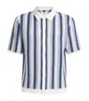 Wax London Crochet Stripe Shirt In Multi
